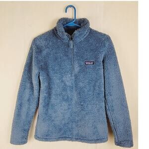 Patagonia Los Gatos 1/4 zip sherpa fleece blue womens XS Gorpcore Outdoors